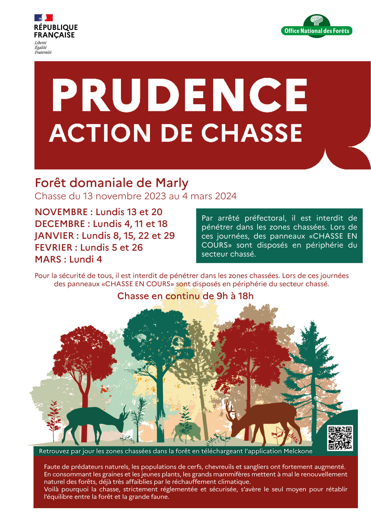 Affiche chasse Marly