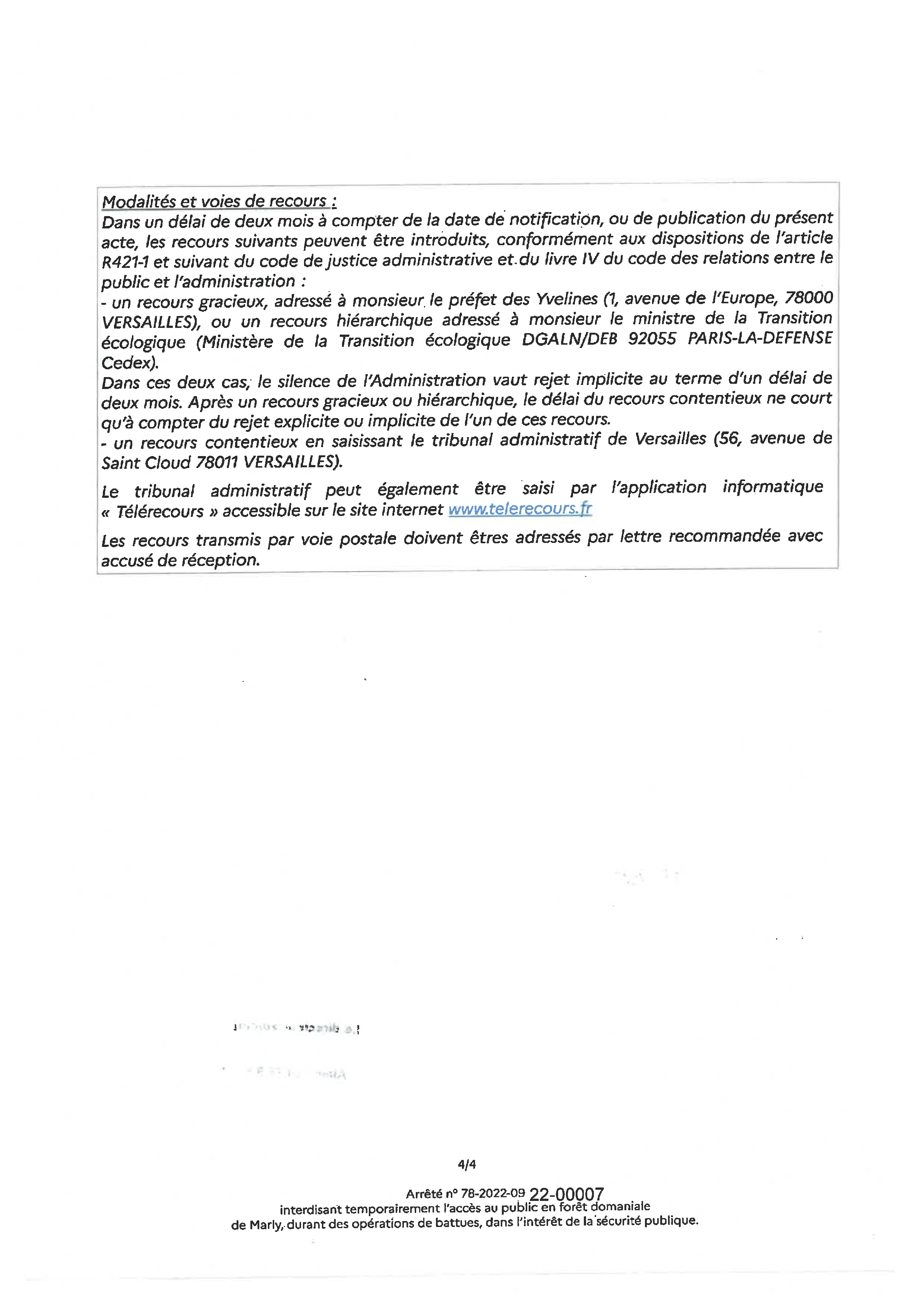 Arrete interdisant lacces en foret de marly 2022 Page 4